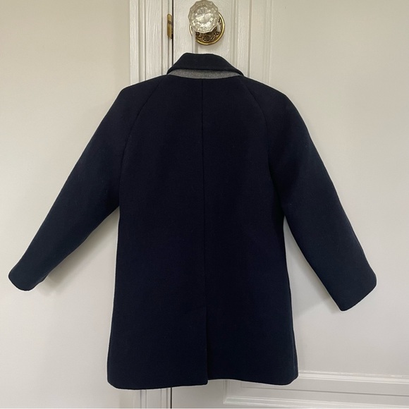 J. Crew crewcuts boys Ludlow navy overcoat size 3 - Picture 2 of 7